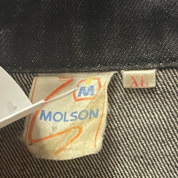 RARE VINTAGE MOLSON ROCKS JEAN JACKET - Picture 5 of 5